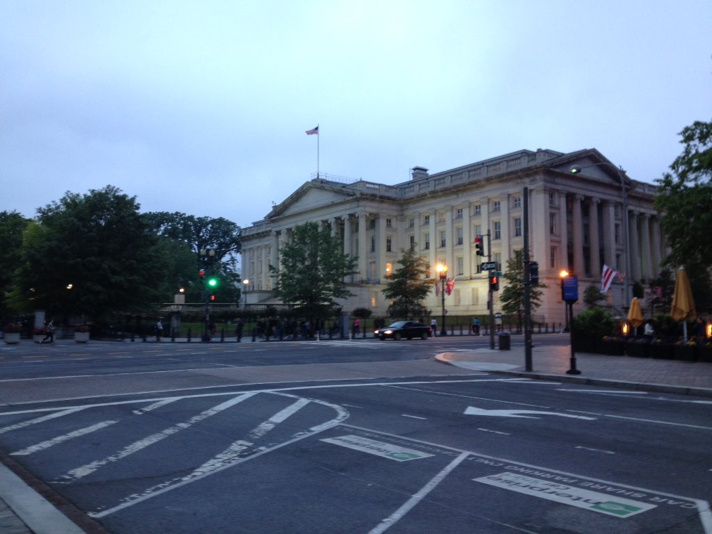The Treasury Building was where the gov't would retreat to if DC were ever occupied #HistoryonFoot #ClarasCapital