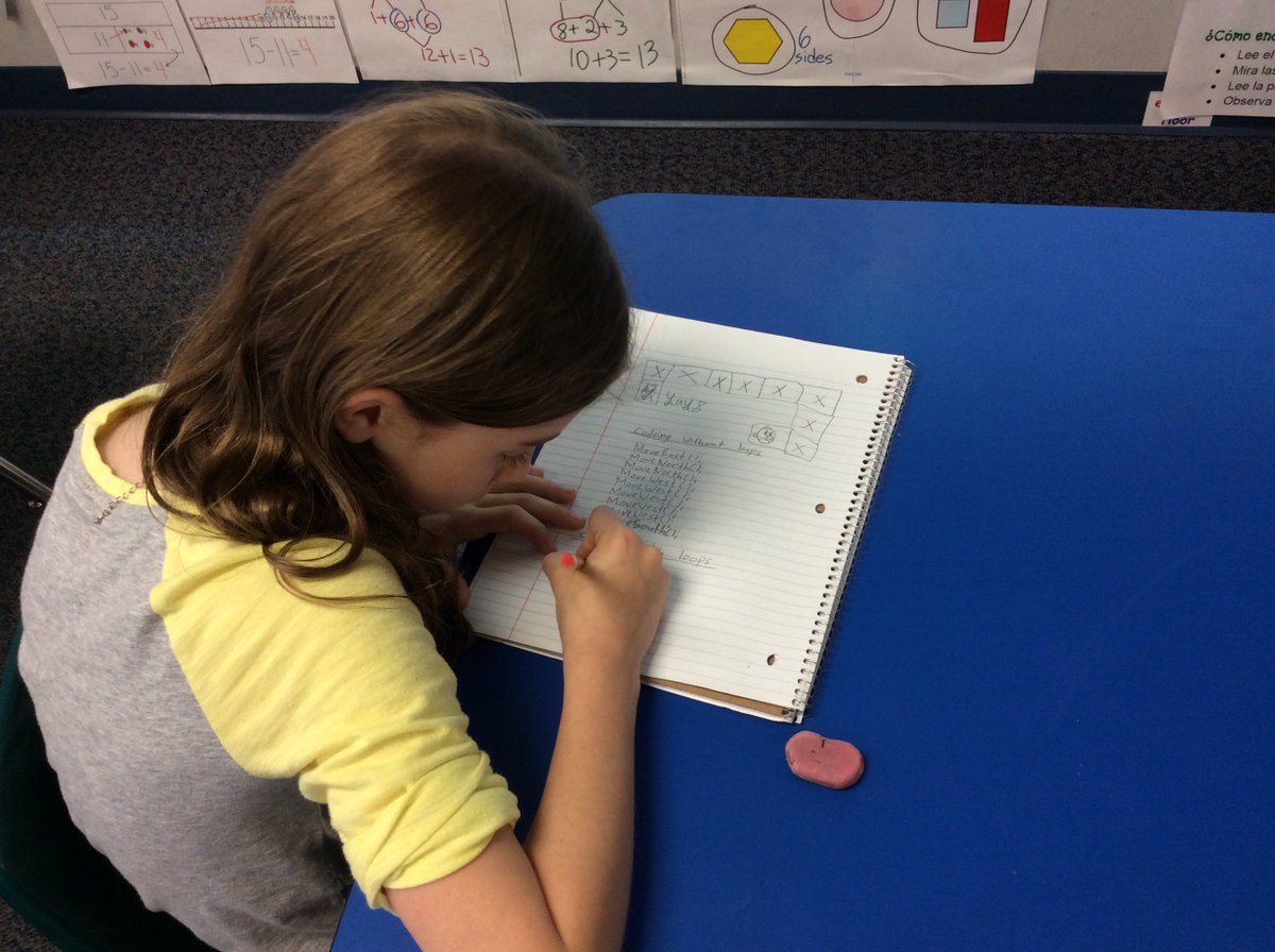 CodingForAll's tweet image. Code the solution to the following puzzle WITHOUT using loops.
Result=9 lines of code
@codeorg #CodingClub #CSforAll