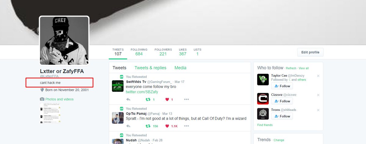 LxtterFFA's tweet image. Thought i couldn't hack you;) @VirtualSquadd 
Your member is harmless!!! @Lxtzyx has seized this account RIP Brandon