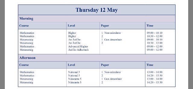 RosshallAcademy's tweet photo. Wishing success to all pupils sitting N5, Higher & AH Maths today. #aspiration #perseverance #examsuccess #sqa2016 https://t.co/Hf2VsYXfTC