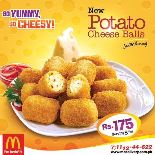 McDonald's Pakistan on Twitter "The irresistible Cheese balls are