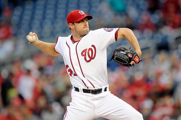 MLBNetwork's tweet photo. 20 K's! @Max_Scherzer ties the @MLB record for strikeouts in a 9-inning start! #MLBTonight https://t.co/EeosDpnTlL