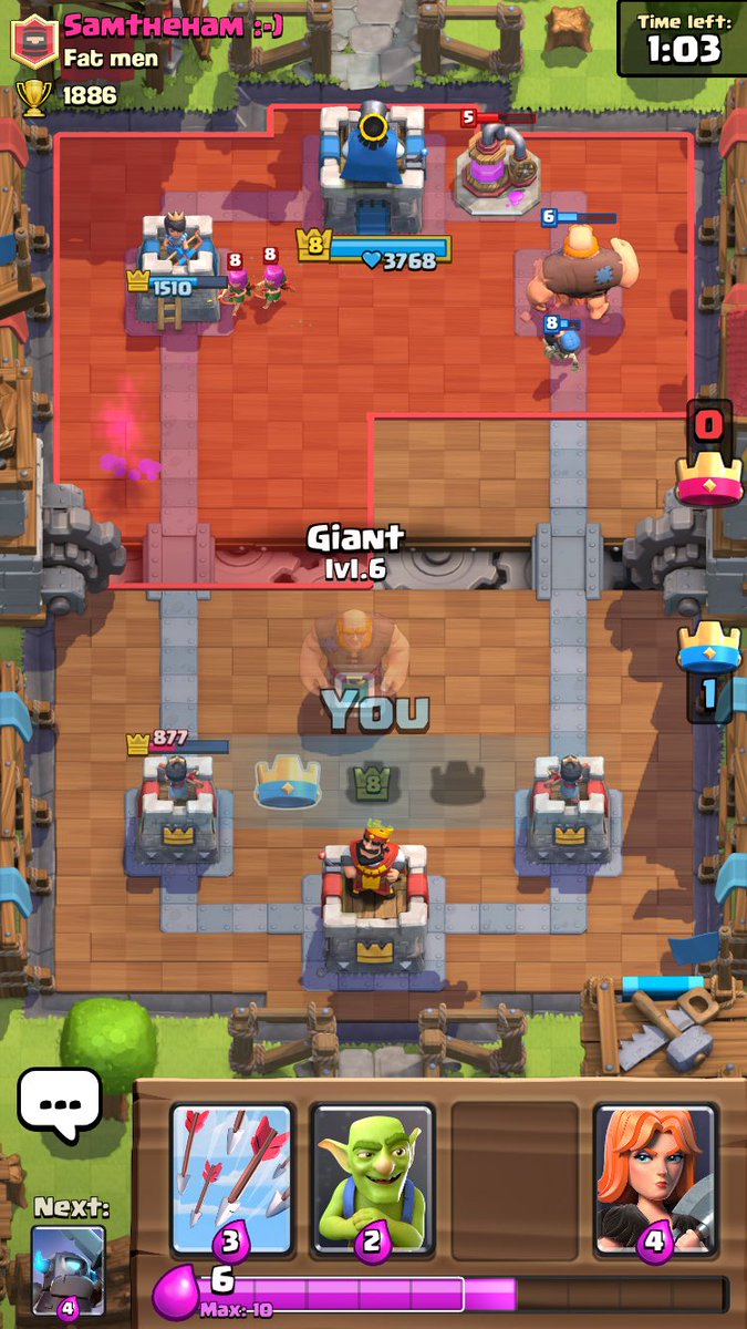 zachhwatsonn's tweet photo. Hacker? Or glitch? @MOLT_YT @ClashRoyale @ChiefPat https://t.co/dlKpjE5HAD
