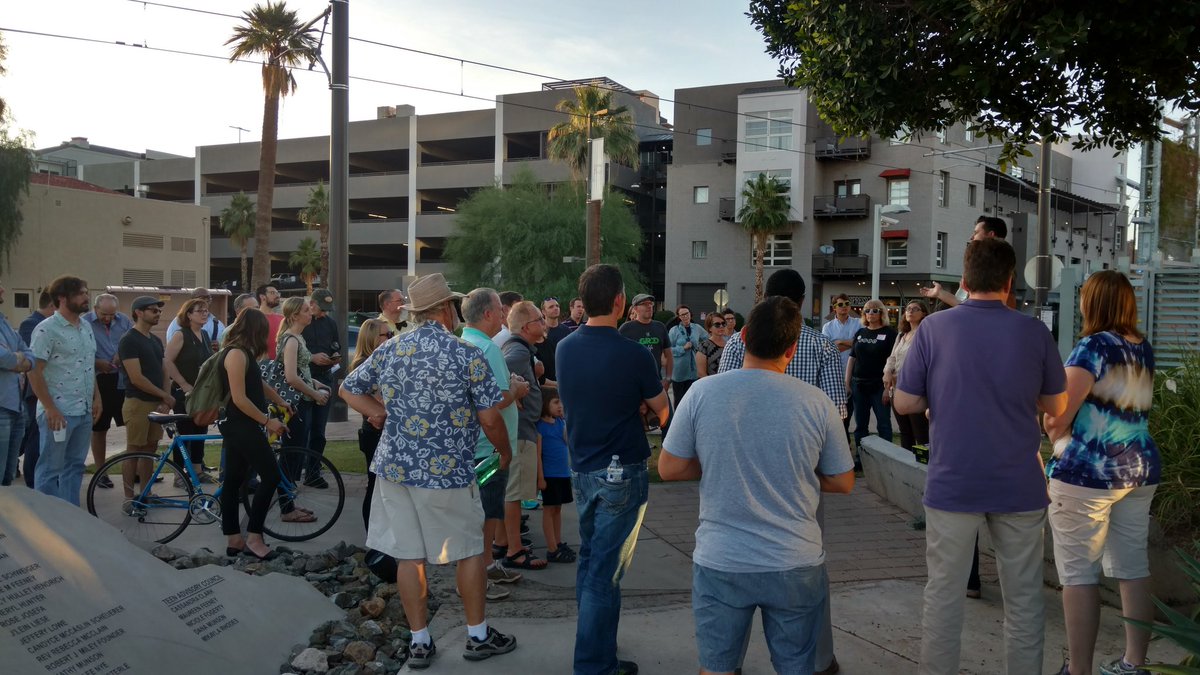 bryanbazley's tweet photo. Turnout grows every year. #janeswalk #dtphx #phoenix https://t.co/spYH6HKOee