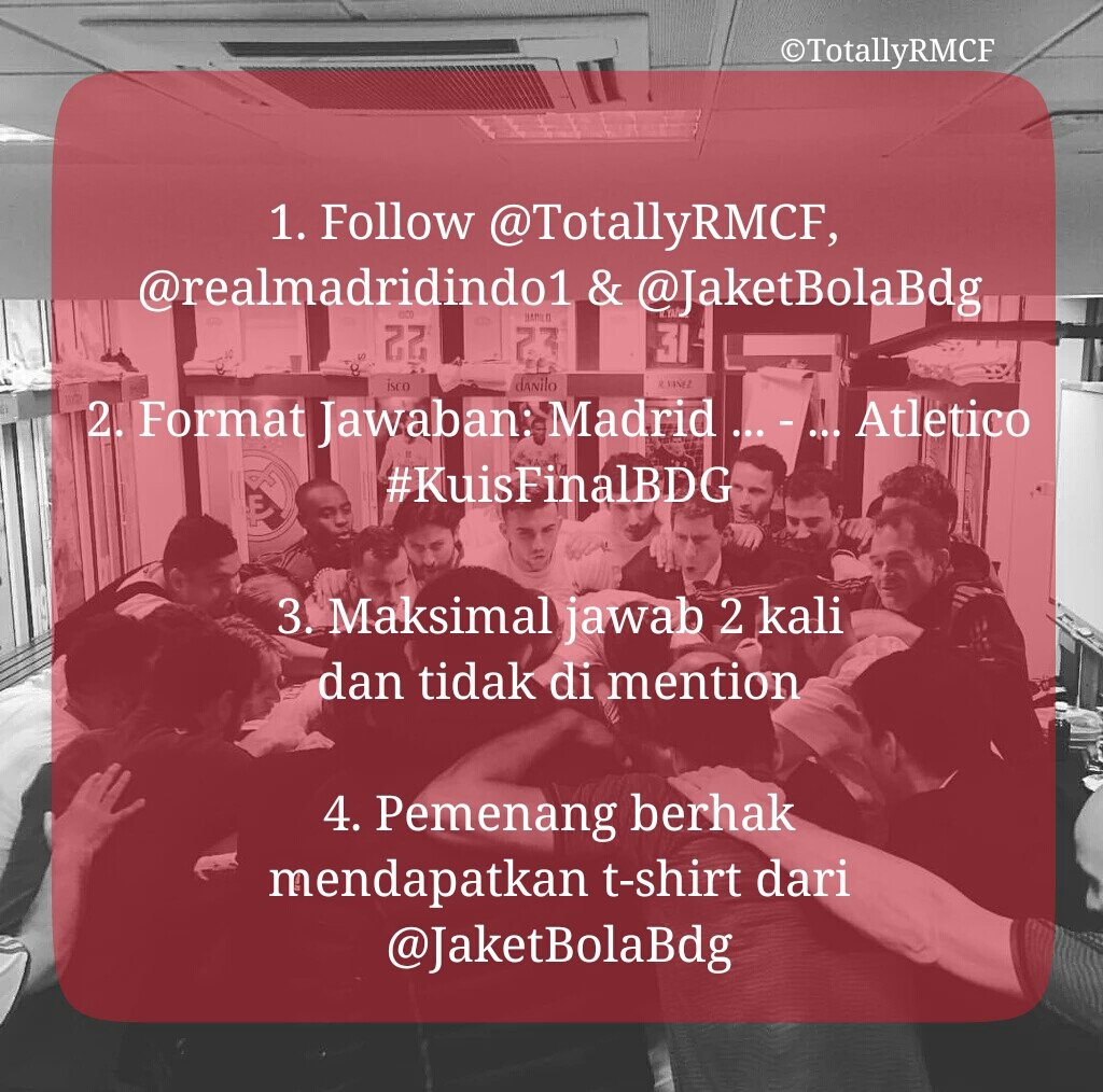 TotallyRMCF's tweet image. Wajib RETWEET tweet ini dan silahkan jawab. Jangan lupa gak usah mention tapi pake hestek. 

Good luck. #HalaMadrid