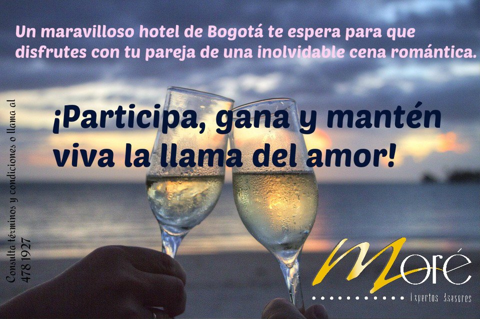 Org_more's tweet image. Una velada inolvidable para que compartas con tu pareja ¡Participa! Términos y condiciones bit.ly/1seSe8i