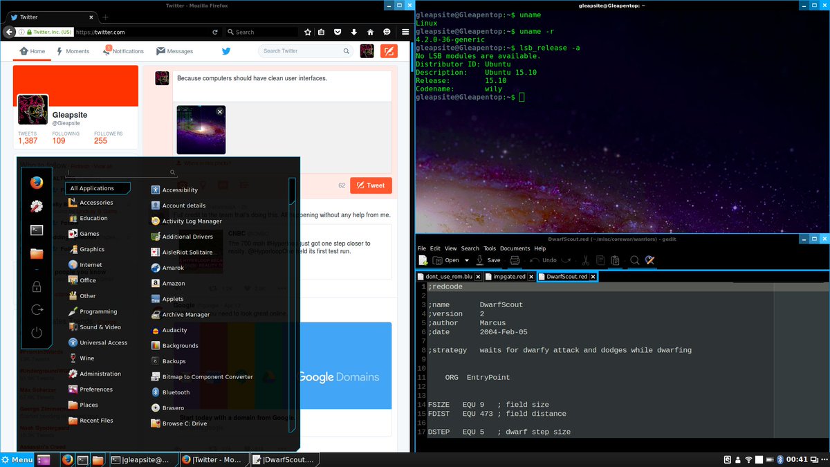 Gleapsite's tweet image. Because my computers should have clean user interfaces.