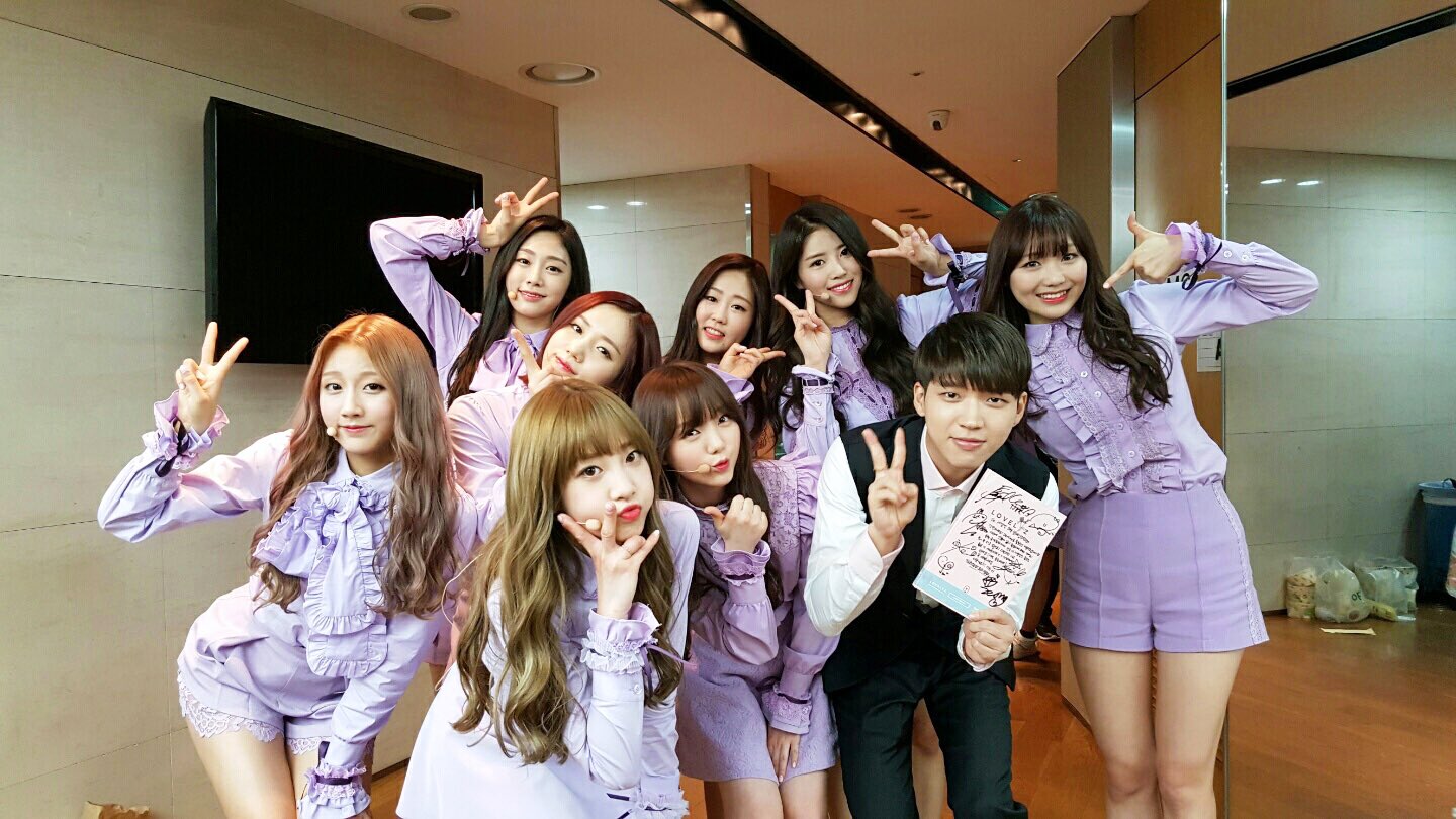 오늘자 사진 같이 찍은 러블리즈와 인피니트 우현.jpg | 인스티즈