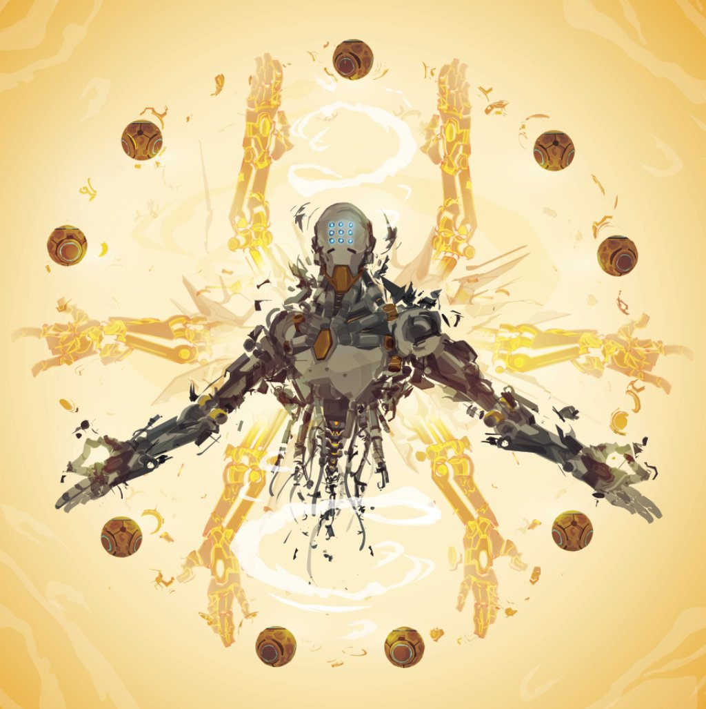 Fan-art of Zenyatta by ChasingArtwork (bit.ly/27g5sS1)
