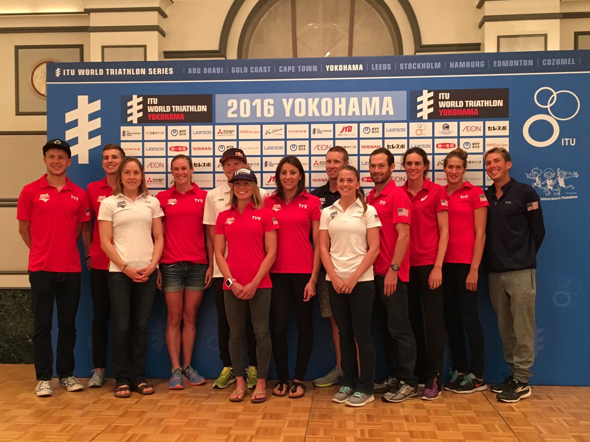andyschmitz's tweet photo. Your team of @usatriathlon athletes gunning for Olympic selection this weekend at #WTSYokohama - Good Luck to all! https://t.co/EBJzfrfKsr