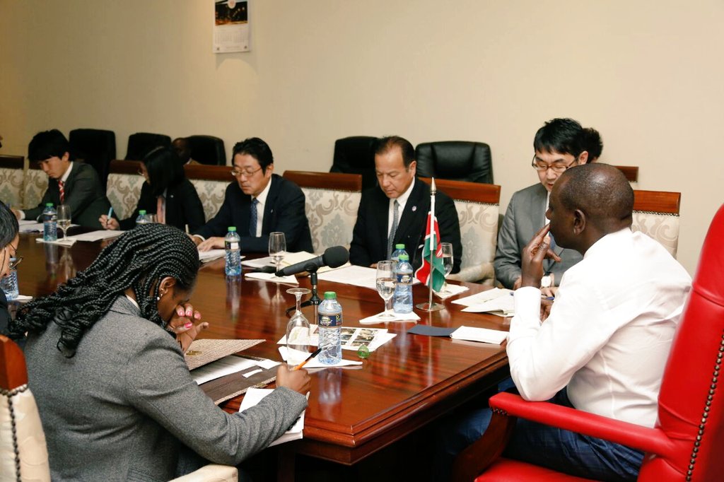 Held talks with Katsuyuki Kawai, Special Advisor to the Prime Minister of Japan, at the Karen office, Nairobi.