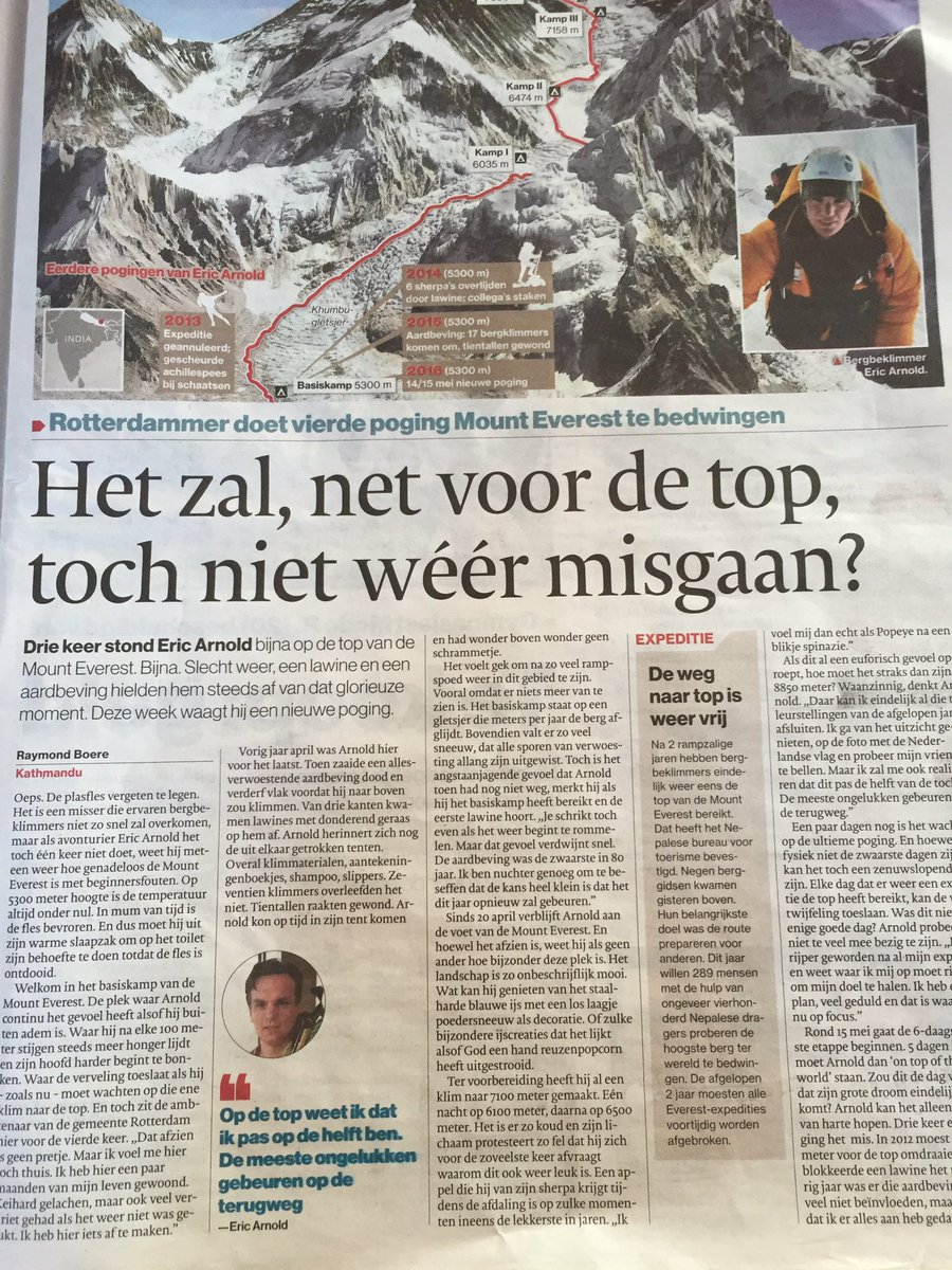 Op weg naar de top! Succes <a href="/EricArnold8850/">Eric Arnold</a>