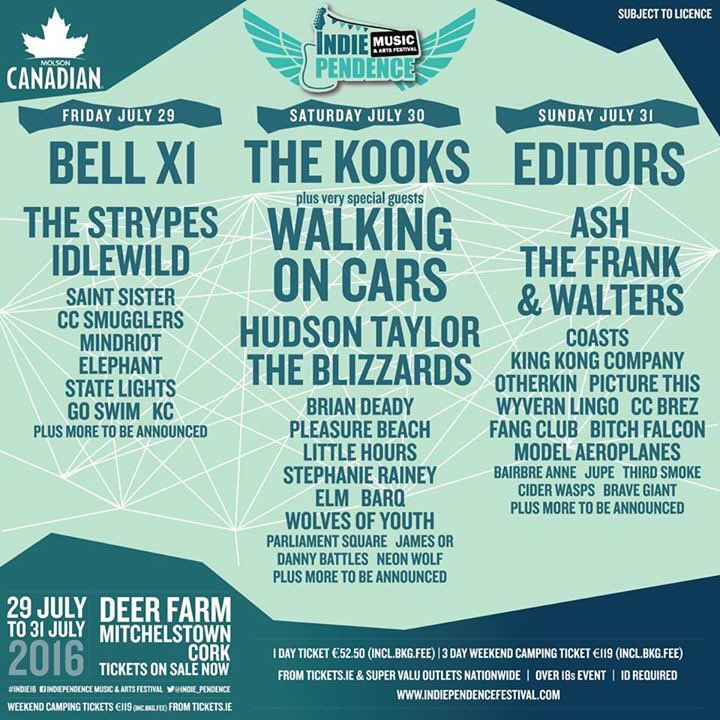 Indie_pendence's tweet photo. Competition! RT/Quote and tell us which day is your favourite &amp; why? Winners on Friday avo! #INDIE16 https://t.co/fEQrio95aC