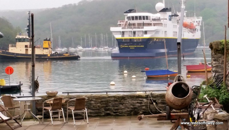 Welcome to #fowey NG Explorer #cornwall @FoweyHarbour Excuse the Cement Mixer :  ) #nationalgeographicexplorer