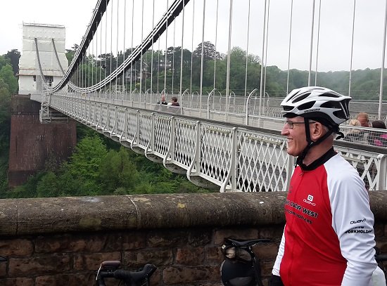 PTGPrecision's tweet image. Dave is 270 miles into his journey from Lands end to John O'groats, for Bowel Cancer West.