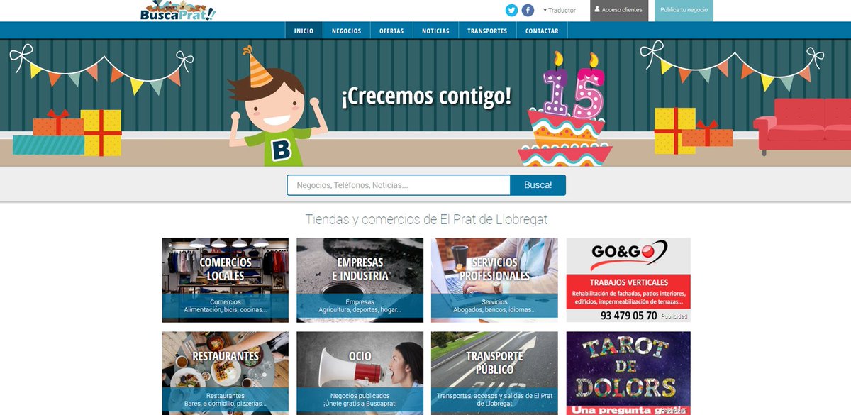 acolorweb's tweet photo. aColor crea nueva web de @buscaprat adaptada a dispositivos móviles https://t.co/IIb8VdavBo Guia comercial El Prat https://t.co/ePJ619JqEh