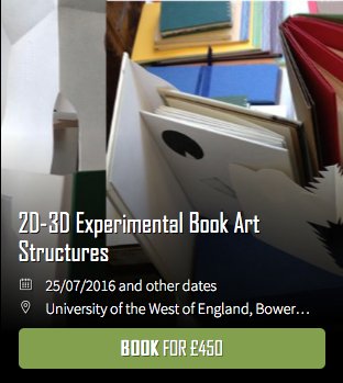 letstryarts's tweet photo. Fun 2D-3D Experimental book art structures 5 day course with Guy Begbie Find out more here https://t.co/kJv2Opyp15 https://t.co/T9aJScM5G7