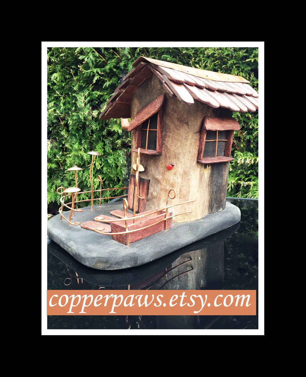 Copper_Paws's tweet photo. Tree Stump Fairy House, No. 6 Pixiedale Garden Ornaments, garden g… https://t.co/xDLf2EV1RM #CopperPaws #FairyGarden https://t.co/bvVUMF3PTR