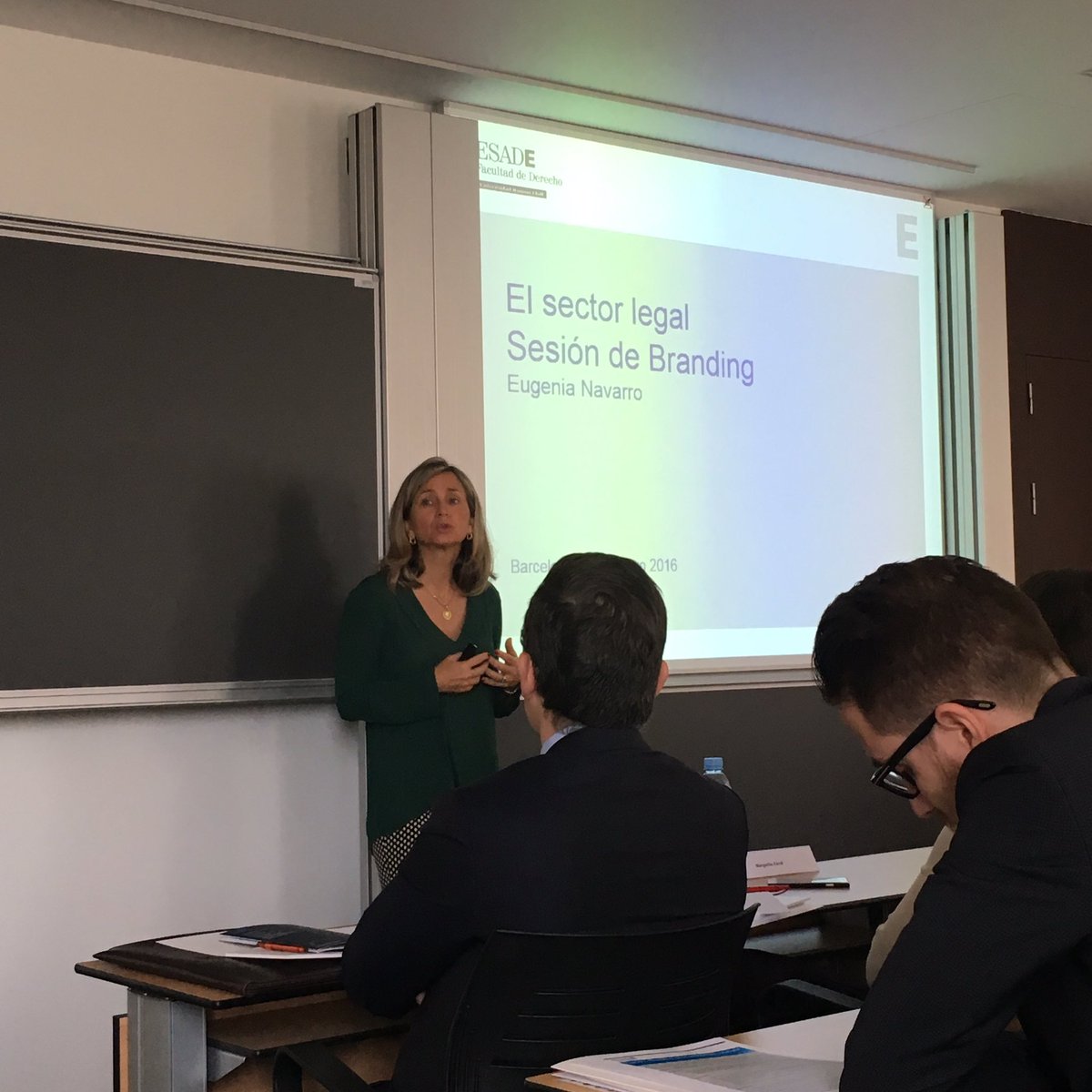 EsadeLawSchool's tweet photo. Empieza el curso: 'Branding para despachos jurídicos' con @eugenianavarros y @emiliollopis. Síguelo en #ESADELaw https://t.co/OMmsXrcHWM