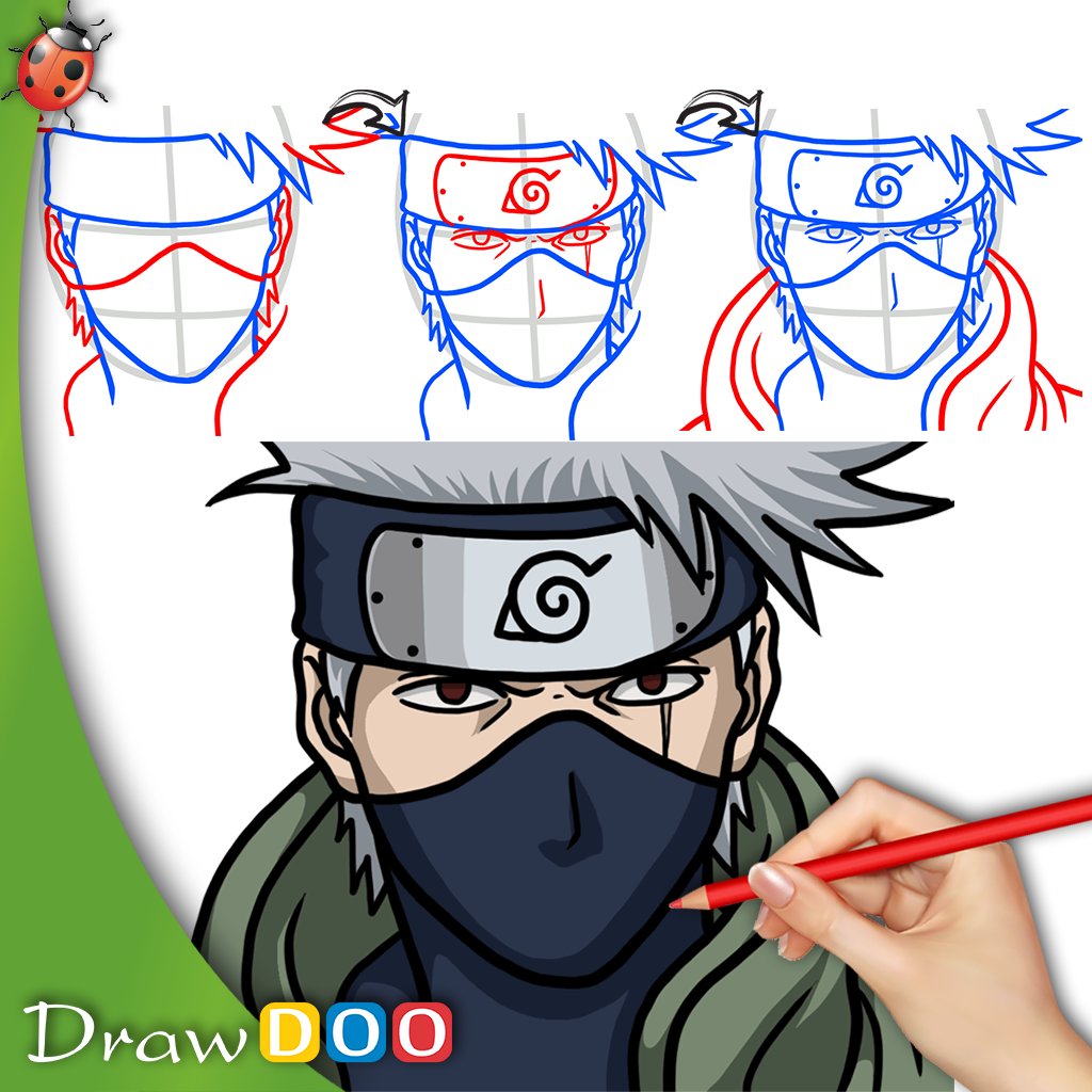 Drawdoo How To Draw On Twitter Kakashihatake Narutoなりきり