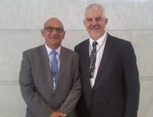 moladi's tweet photo. @TotallyConcrete GREAT Expo!! Thank you! Hennie Botes &amp; Ambassador Moe Shaik #ACETCE2016 #DBSA #moladi #construction https://t.co/c57AShygH7