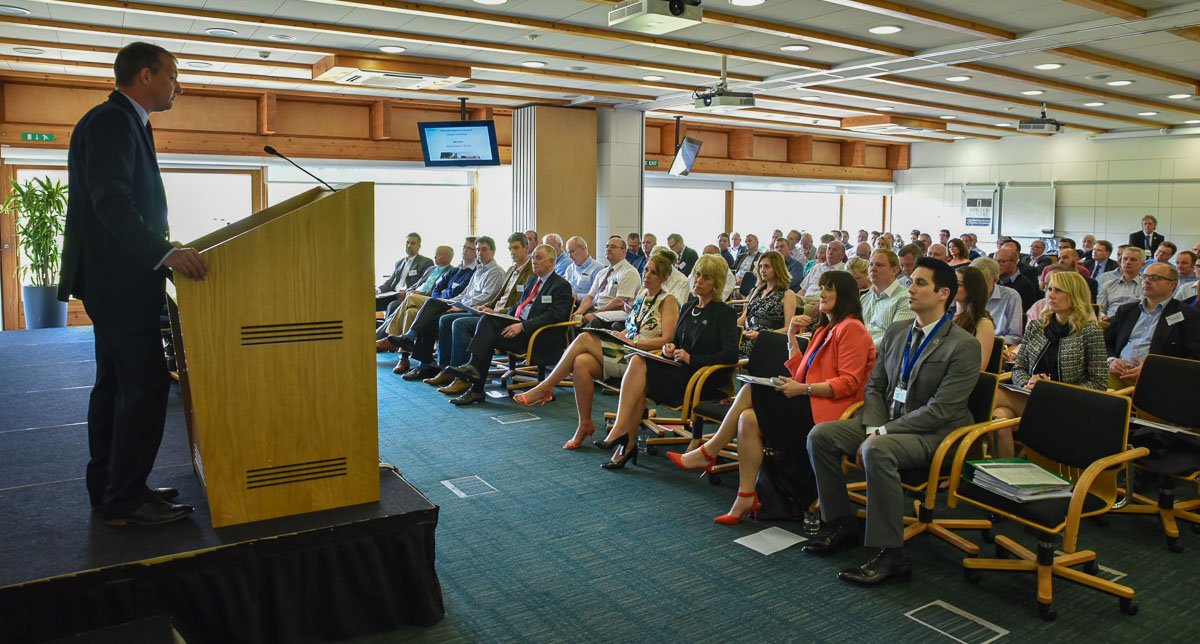 PCAPropertyCare's tweet image. A packed house @mollercentre, Cambs for the PCA International Conference 2016. #PCAconference #MoistureinBuildings