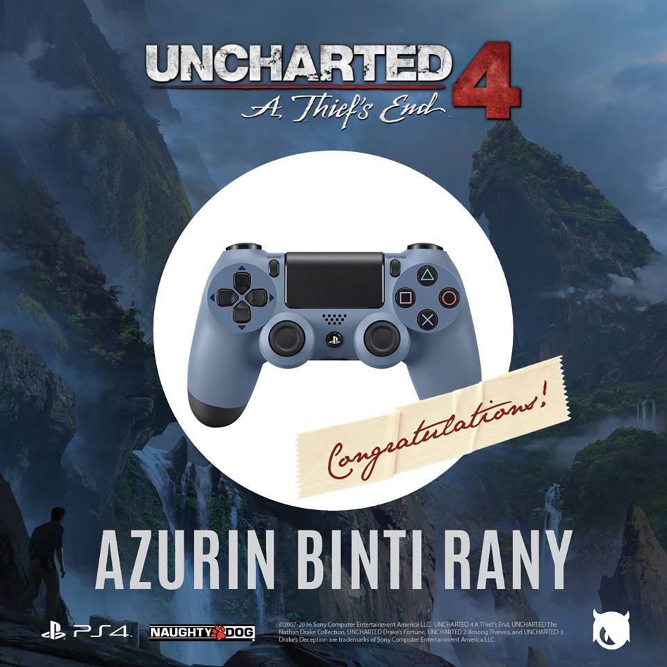 MYGamersHideout's tweet photo. Congratulations! You've been selected to be 1 of the lucky winner in #Uncharted4 Upgrade https://t.co/p4ylABBIps https://t.co/ntMfGzzSjY