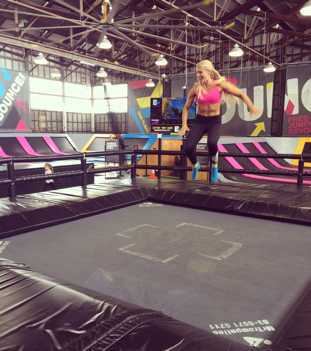 BOUNCE FIT class today! A fun full body workout. I'll be taking a class 28th May. Join me bitly.com/Bounce-with-Ti…