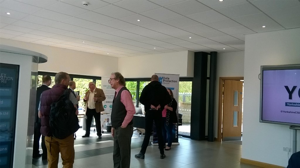 Lots of people arriving for Cyber Security event here today <a href="/ycscevent/">YCSC Events</a>