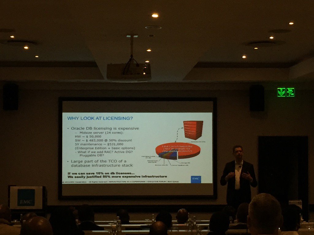 Why look at licensing? #Oracle With <a href="/CacheFlush/">Bart Sjerps</a> @EMCSADC