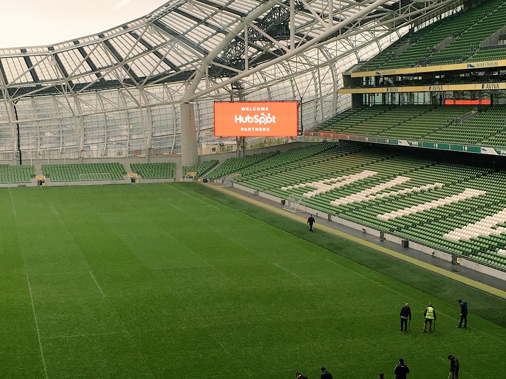 mikkorindell's tweet image. Hubspotin EMEA Partner Day käyntiin Aviva-stadionilla Dublinissa. #myynti #markkinointi #hubspot