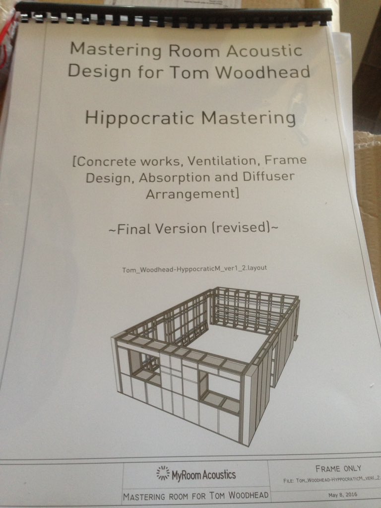 A3 heavy duty plans arrived from the printers. Building work starts on Monday!