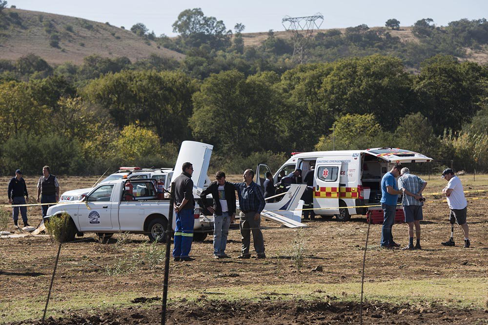 Light aircraft accident in the east of Pretoria shortly after take off from the Kitty Hawk airfield <a href="/Netwerk24Berig/">Netwerk24 Berig</a>
