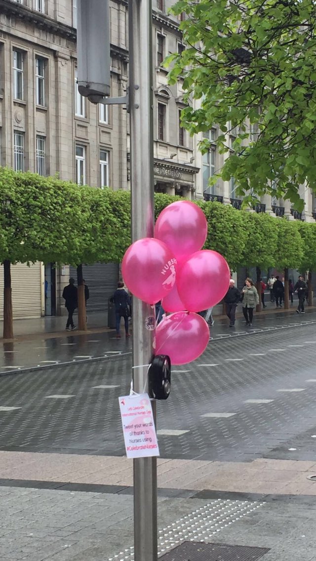 DublinNurses's tweet photo. Tweet #CelebrateNurses if you see our balloons today! 🎈🎈🎈 https://t.co/RrdXsmQMOK