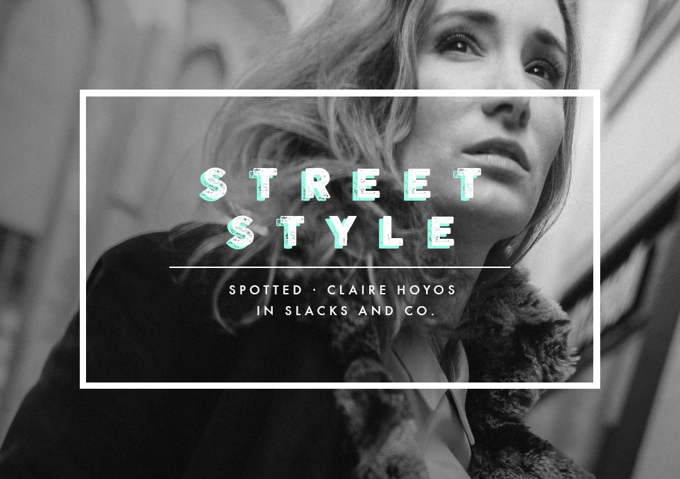 SLACKSANDCO's tweet photo. ***STREET-STYLE LOOK***
 Spotted Claire Hoyos in SLACKS &amp; CO. 
 Read more > https://t.co/2gvkmkd19P https://t.co/wcqjcL2OQa