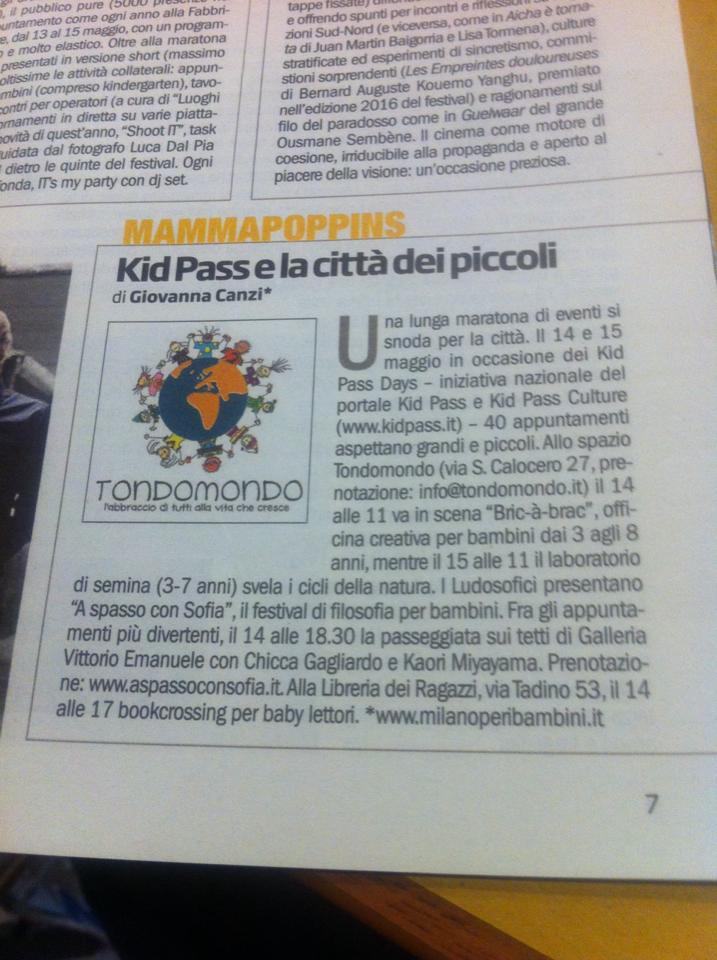 Al via i Kid Pass Days. Mammapoppins <a href="/rep_milano/">Repubblica Milano</a> <a href="/kid_pass/">Kid Pass</a> @libreriaragazzi <a href="/ludosofici/">Ludosofici</a>