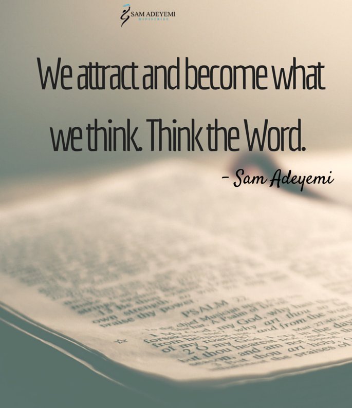 sam_adeyemi's tweet photo. Keep God first! We attract and become what we think. Think the Word. https://t.co/FL5UyO15GY
