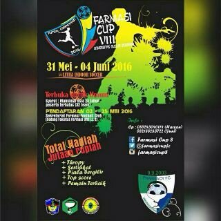 FC_FARMASI's tweet photo. Daftarkan Team Futsal anda.... #FarmasiCupVIII 31 Mei - 04 Juni 2016 https://t.co/WVw5F21AL4