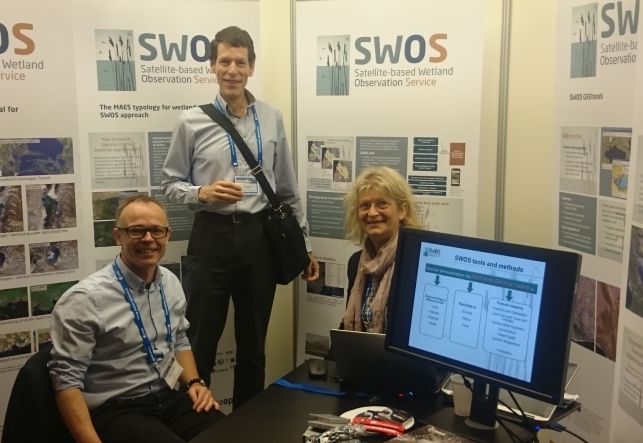 Meeting of <a href="/SWOS_H2020/">SWOS</a> with #GEOBON_org and #GlobWetland Africa at the #LivingPlanet16 about further cooperations