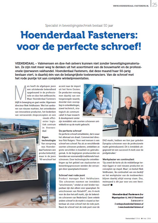 Deze maand staan we met een leuk artikel over ons jubileum in de #VeenenaalTotaal