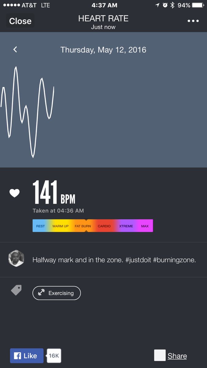 anpayton's tweet photo. Halfway mark and in the zone. #justdoit #burningzone. https://t.co/wsArJv7Qxt