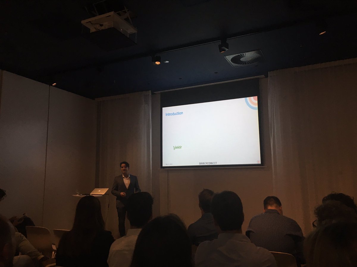 DeesiLi's tweet photo. Second speaker of the day! Ruben Schreurs is taking the stage about the IPO framework at the  @Bannerconnect event! https://t.co/6uFrhNrIrP