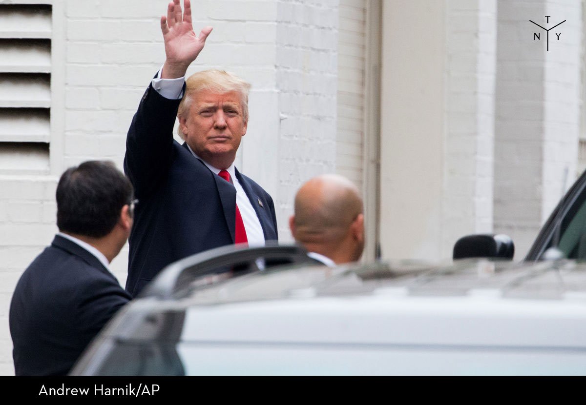 NewYorker's tweet photo. .@BorowitzReport: Trump Promises Paul Ryan That He’ll Sound Slightly Less Like Hitler https://t.co/a8Acw8LZcR https://t.co/OO7e8K3JBQ
