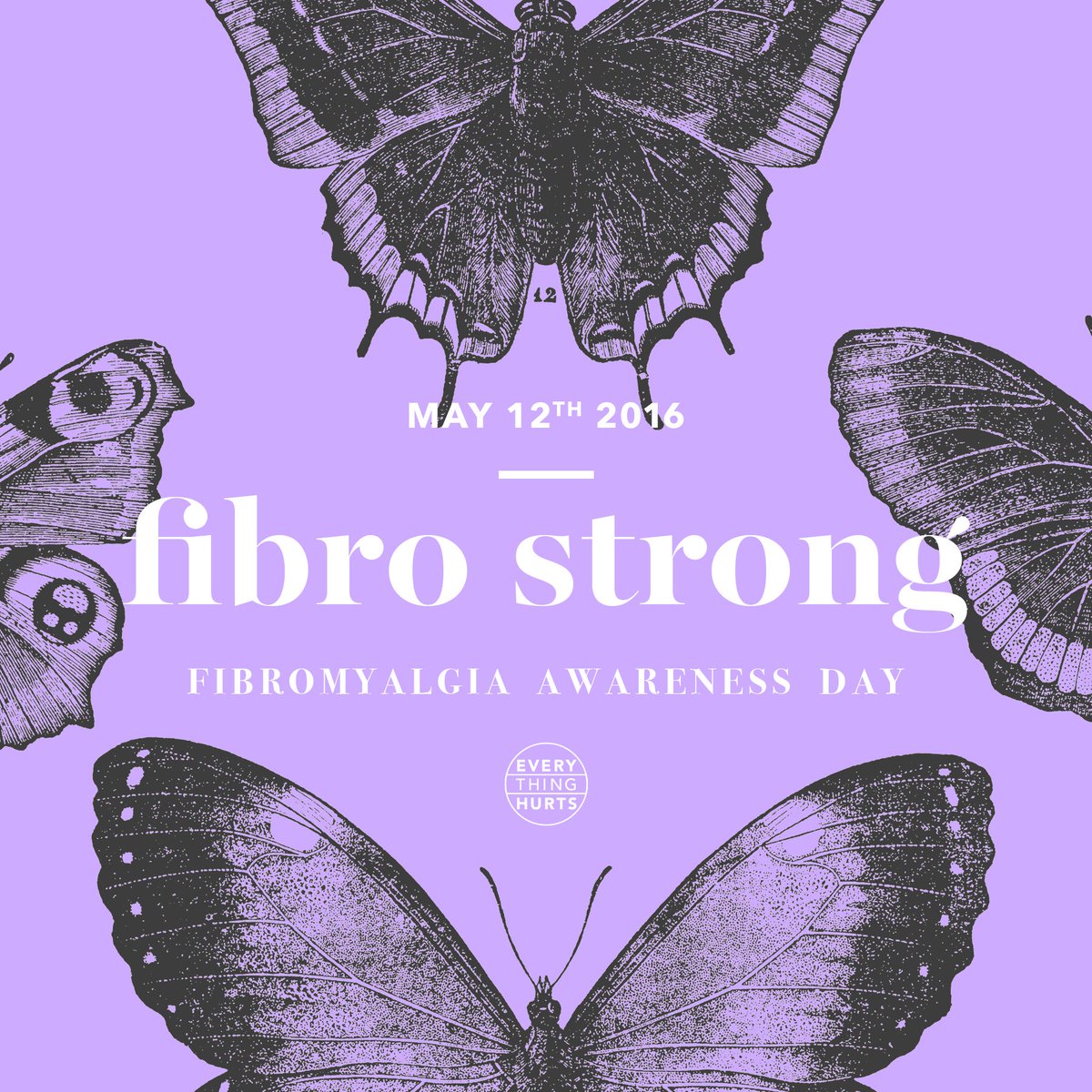 evrythnghrts's tweet photo. Today, #May12 is #FibromyalgiaAwarenessDay 💜Our pain may be strong, but we are stronger. #fibromyalgia https://t.co/R0LKT8BzEk