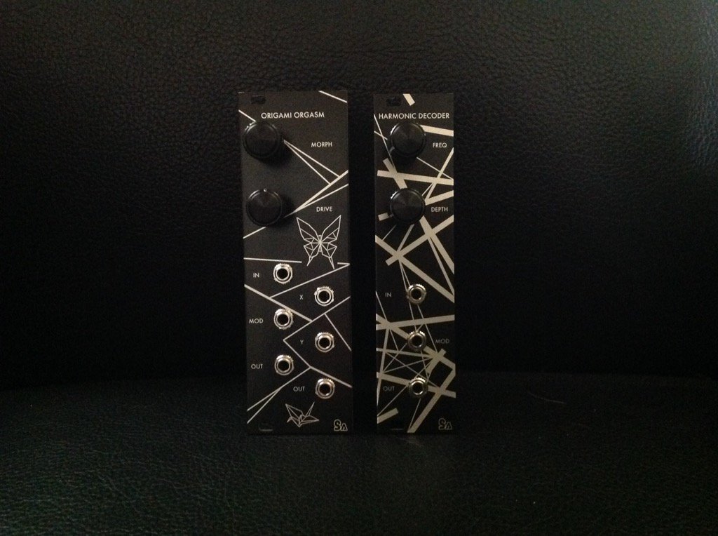 Finished. Demo videos soon. Release imminent. #harmonicdecoder #origamiorgasm #eurorack #modular