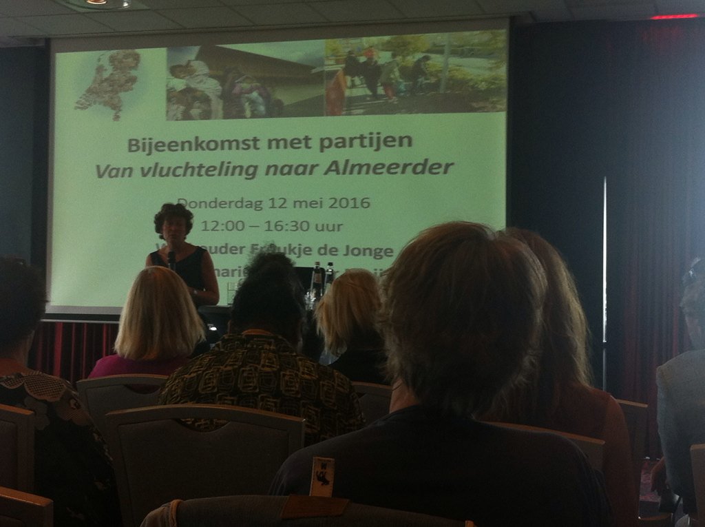 Bijeenkomst 'Van vluchteling naar Almere' over hoe ook wij als <a href="/USGPeopleNL/">USG People Nederland</a> meehelpen aan integratie