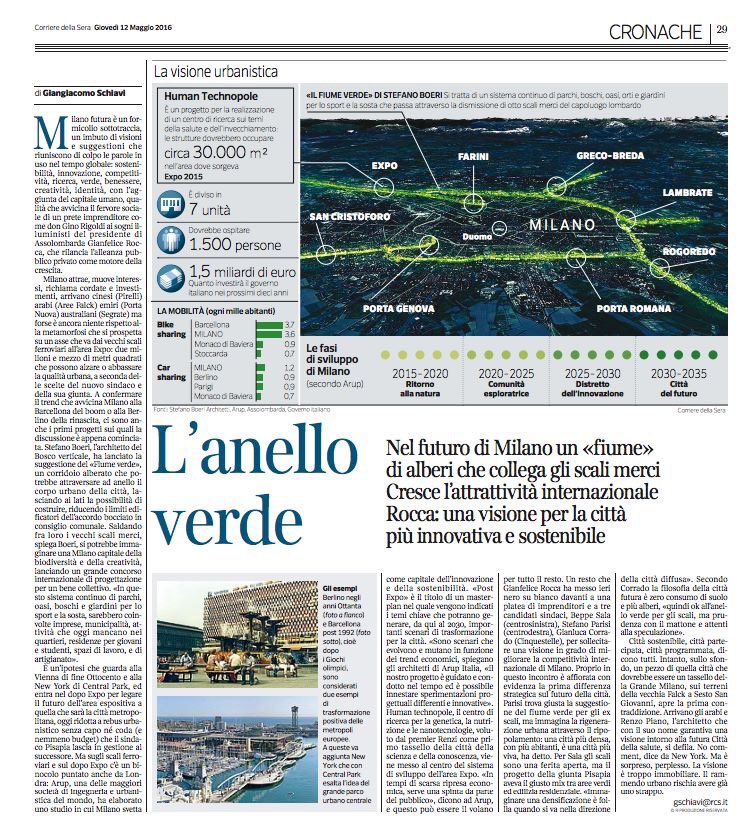 StefanoBoeri's tweet photo. Oggi sul Corriere della Sera, pagine nazionali, @ggschiavi racconta il progetto del #FiumeVerde" https://t.co/7jpZwl3Jkj