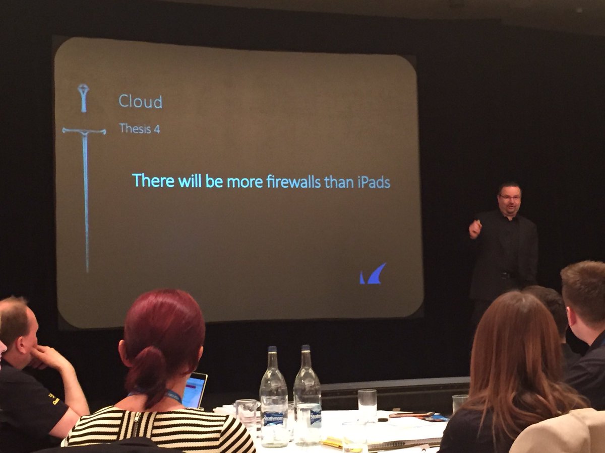 Steve_NGDC's tweet photo. Bold statement from @WielandAlge @barracuda #UKCudaConference #WTF!! https://t.co/BUh3cqzeTd