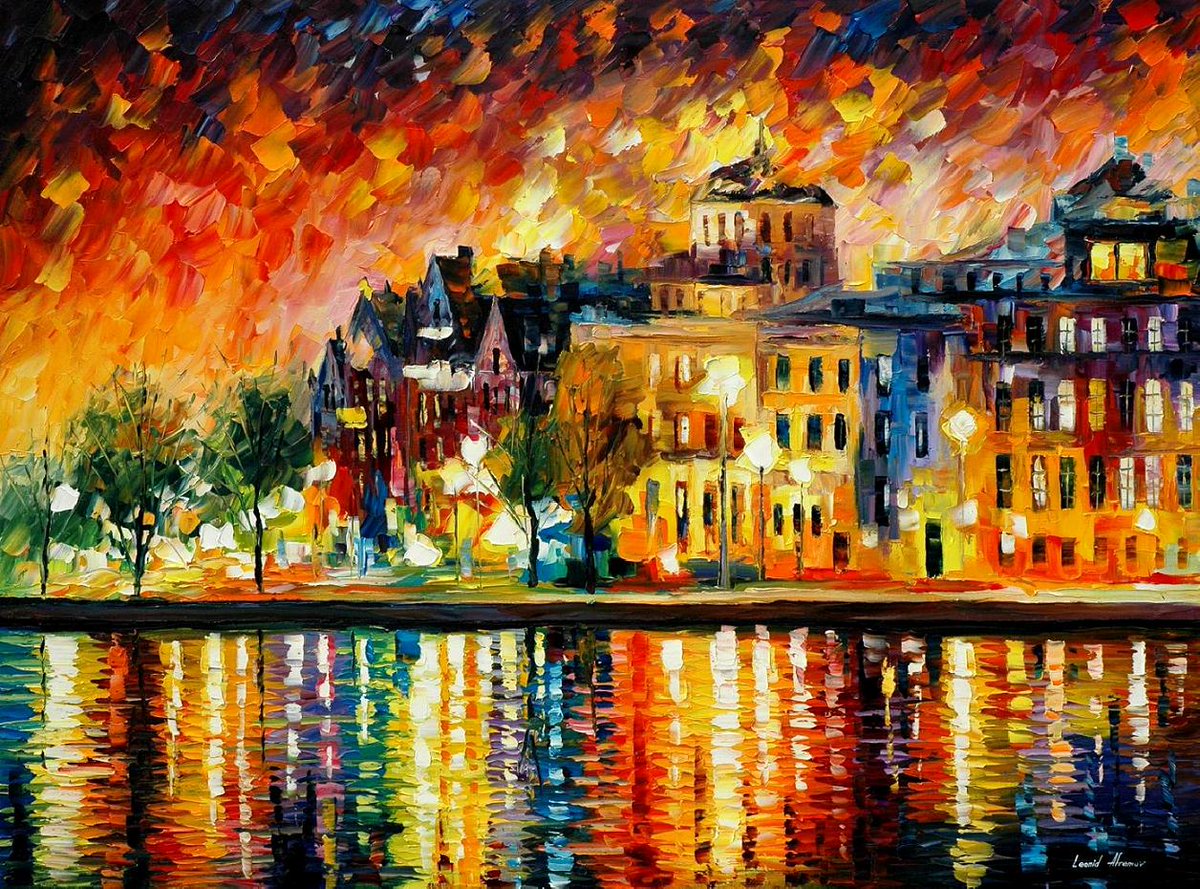Afremov_Artist's tweet image. COPENHAGEN - Palette Knife Oil Painting On Canvas By Leonid Afremov bit.ly/1X3twmh