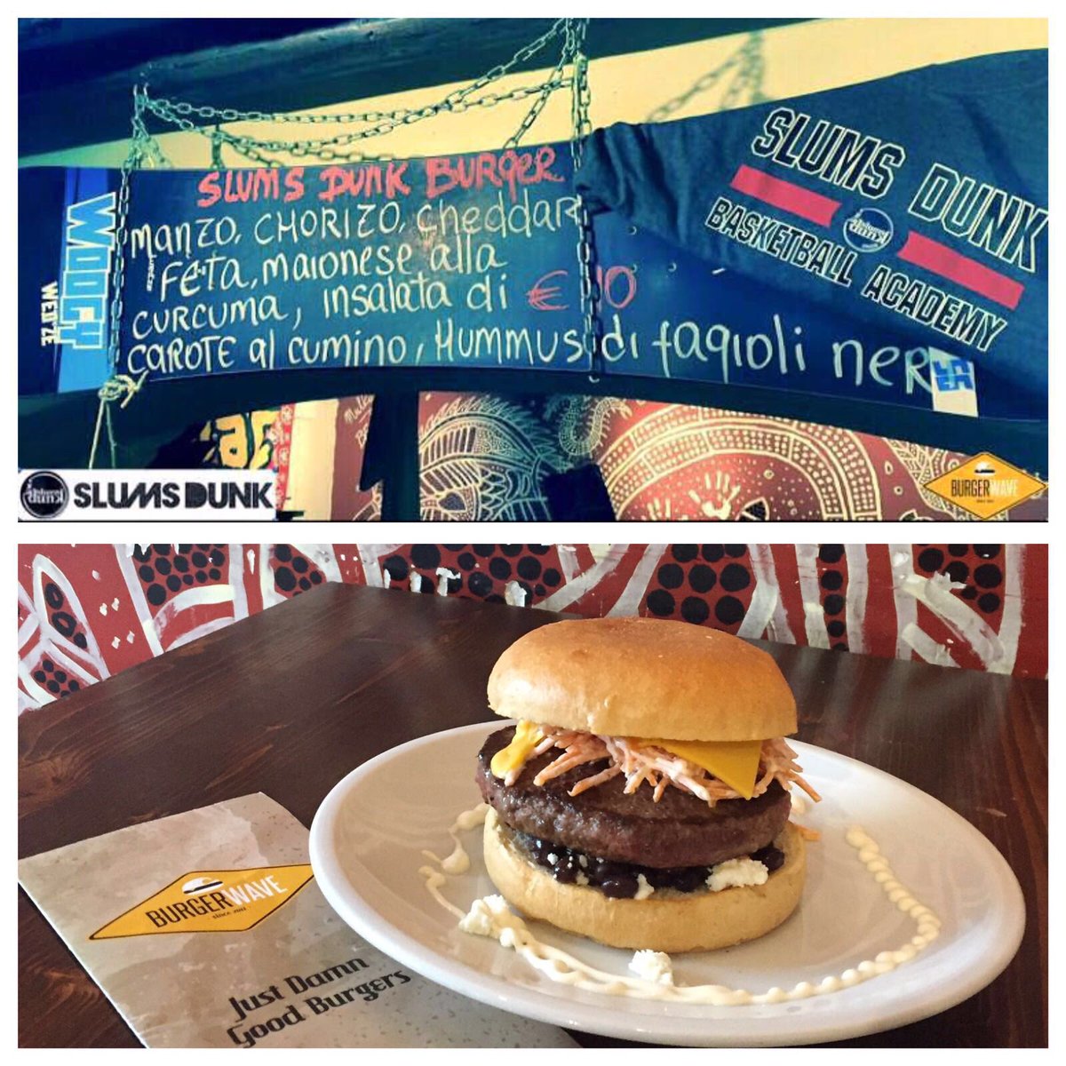SlumsDunk's tweet photo. Ci sarete domani sera???🍔🏀
Dalle 19 in poi
@Burger_Wave 
Via Monte Nero 39, Milano.
#CamerieriXunGiorno episodio 2 https://t.co/ryQquAXwYf